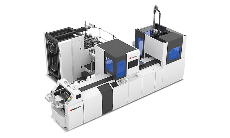 Machine voor het maken van stijve dozen