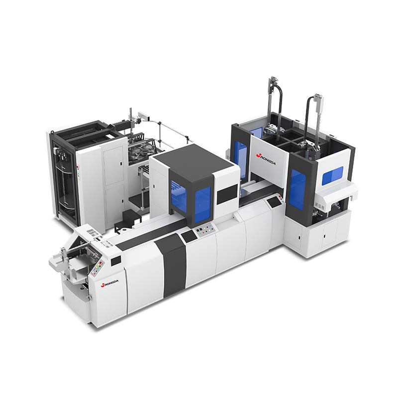 Automatische dubbele station stijve doos die machine maakt